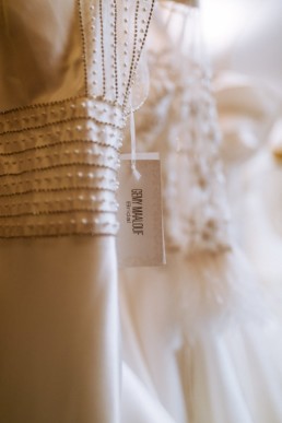 robe de mariée en soie et perle. gemy maalouf bridal