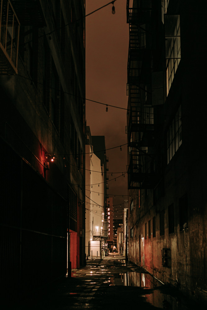 Tirage photo rue la nuit