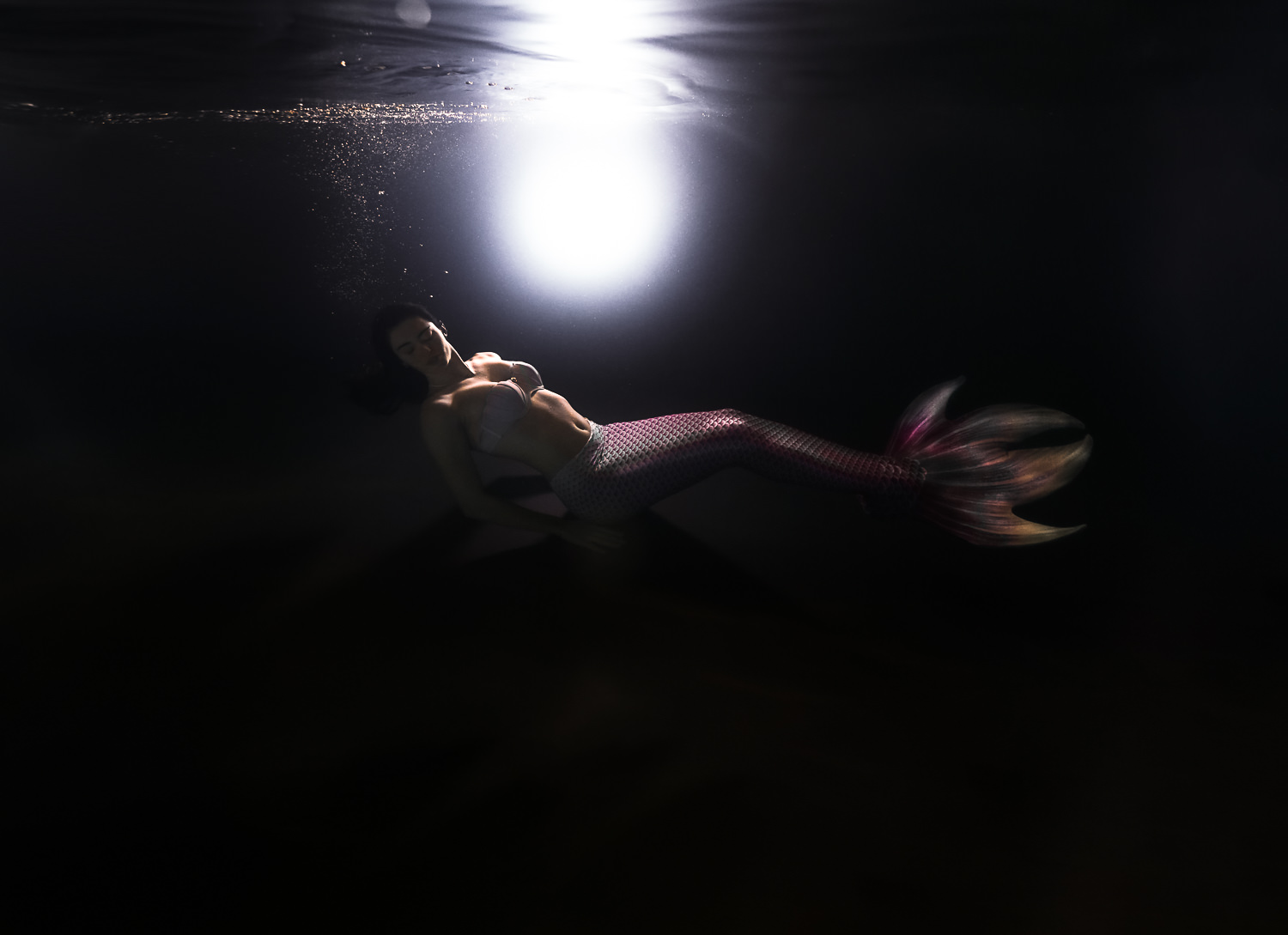 Shooting photo sirène aquatique underwater