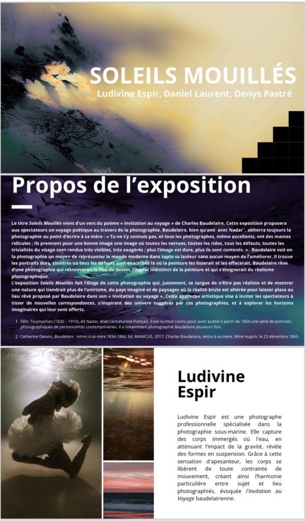 Exposition Ludivine Espir Photographe centre d'art Sébastien